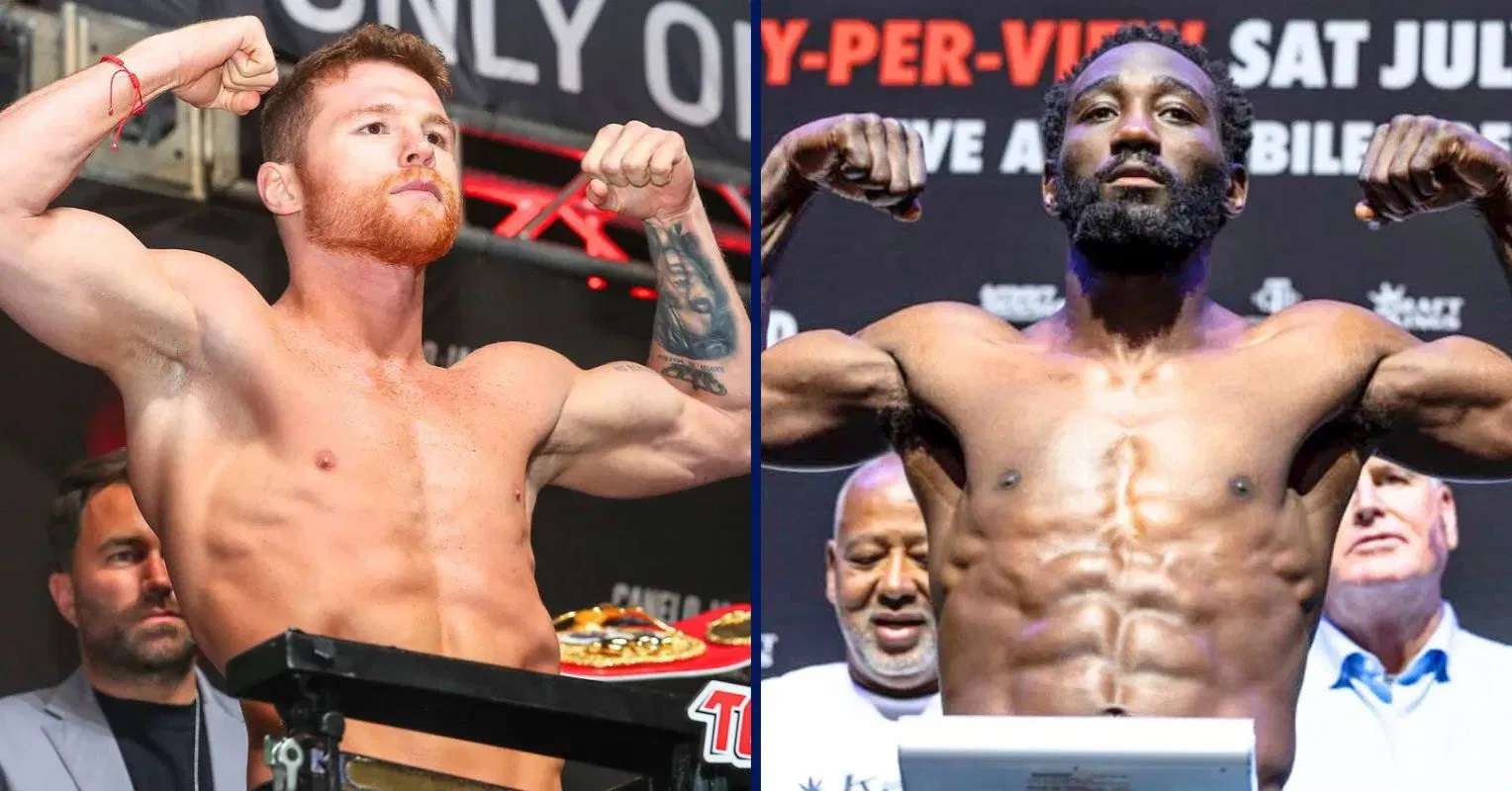 Rival Comes Face To Face With Terence Crawford And Is Shocked By Weight Gain For Canelo Fight: “Wow”