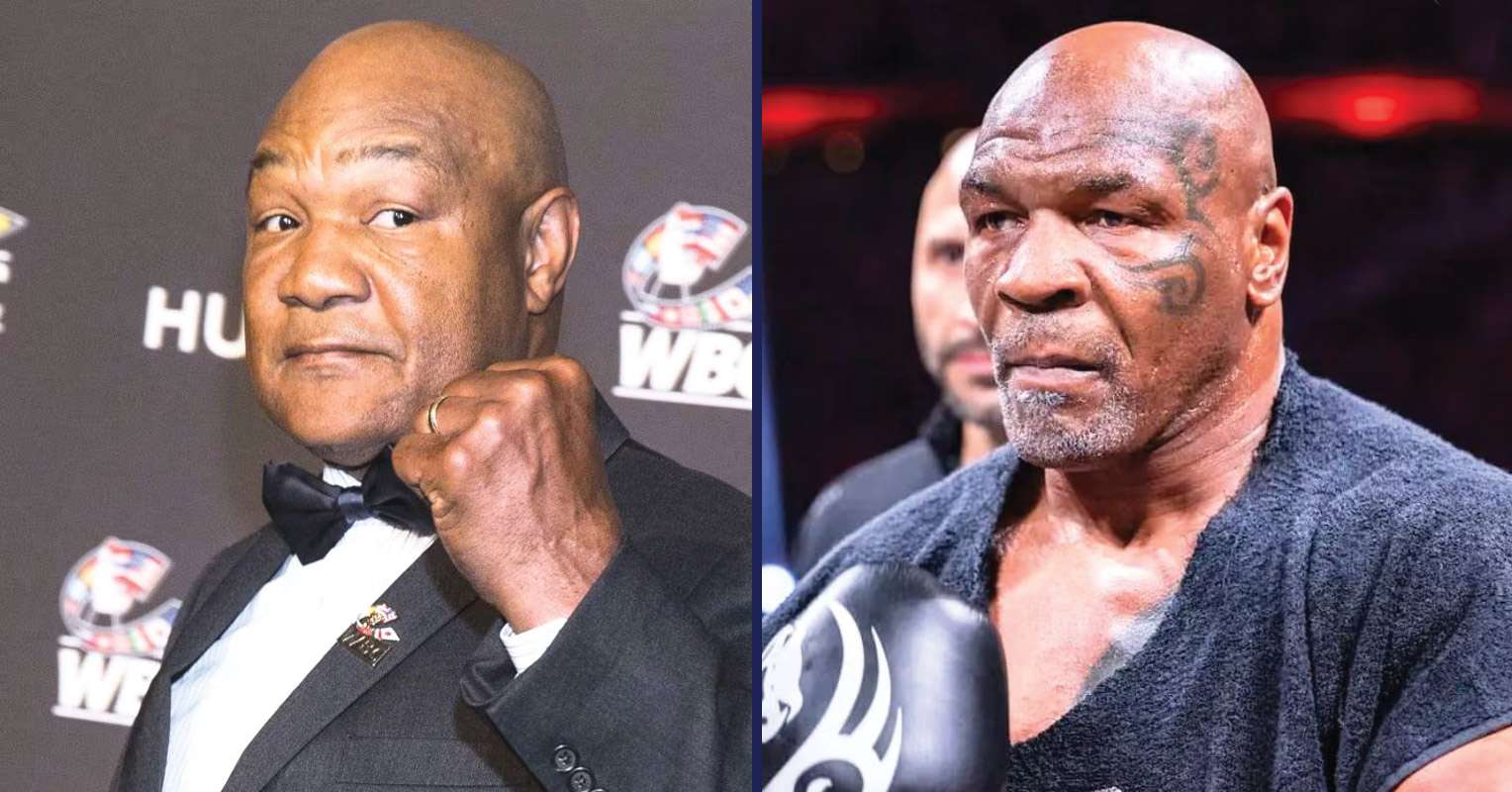 George Foreman and Mike Tyson
