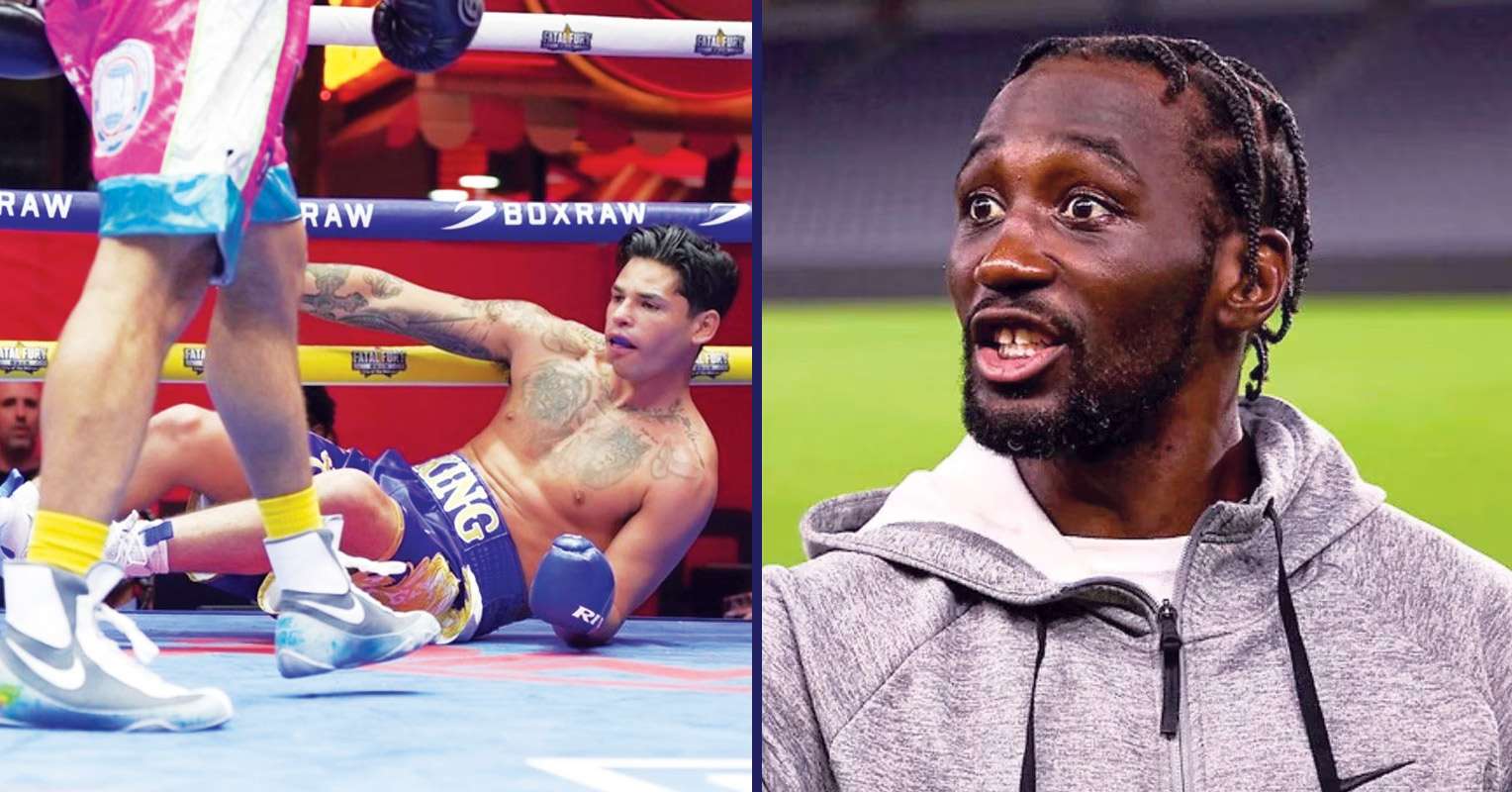 Terence Crawford Reacts To Ryan Garcia Getting Knocked Down And Beat By Rolly Romero
