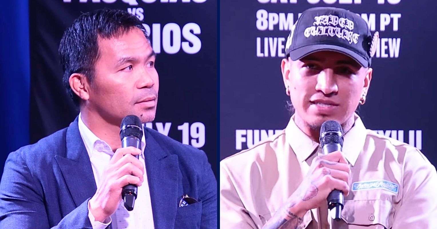 Manny Pacquiao and Mario Barrios