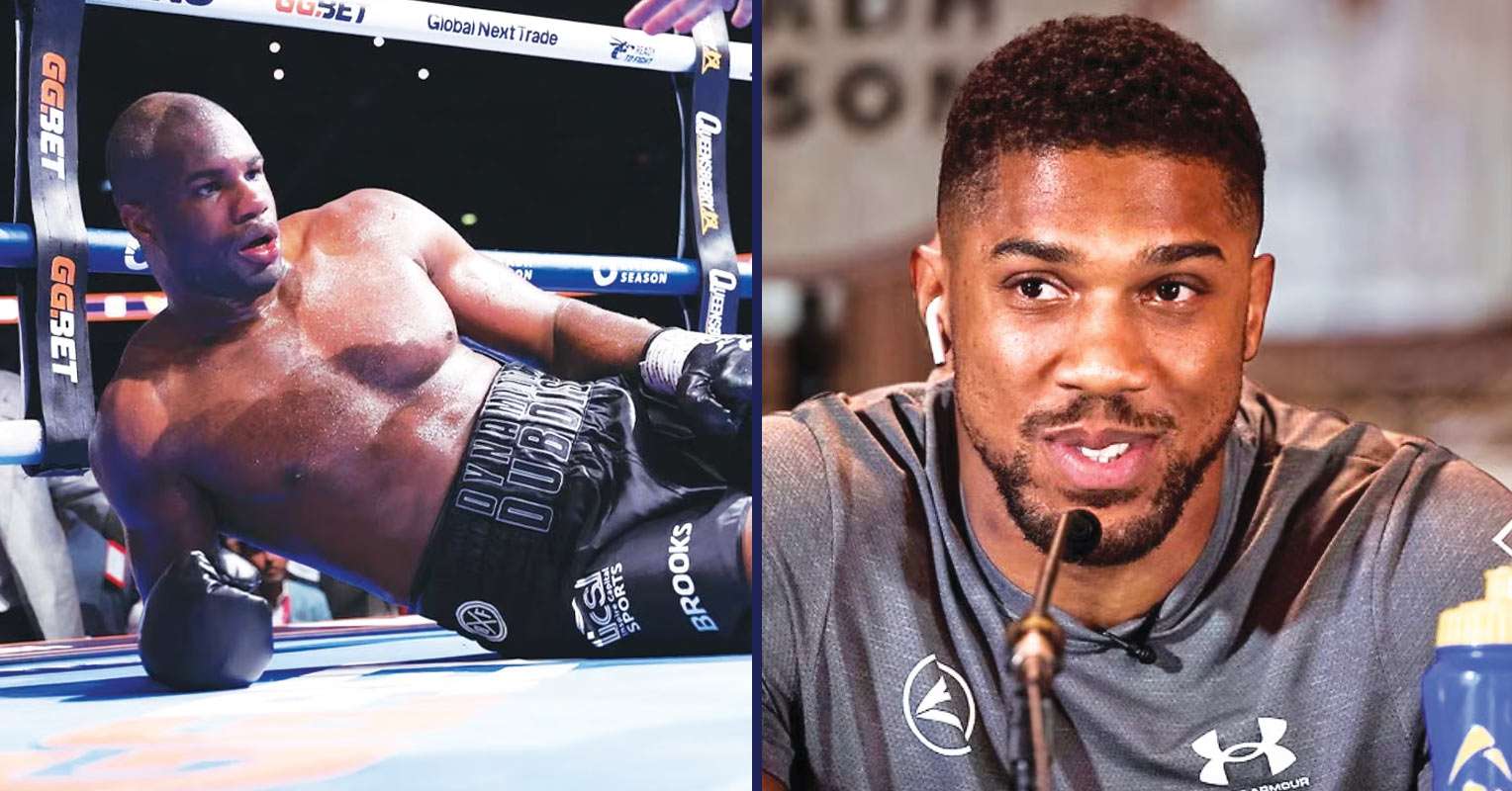 Anthony Joshua Reacts To Oleksandr Usyk Knocking Out Daniel Dubois For The Second Time