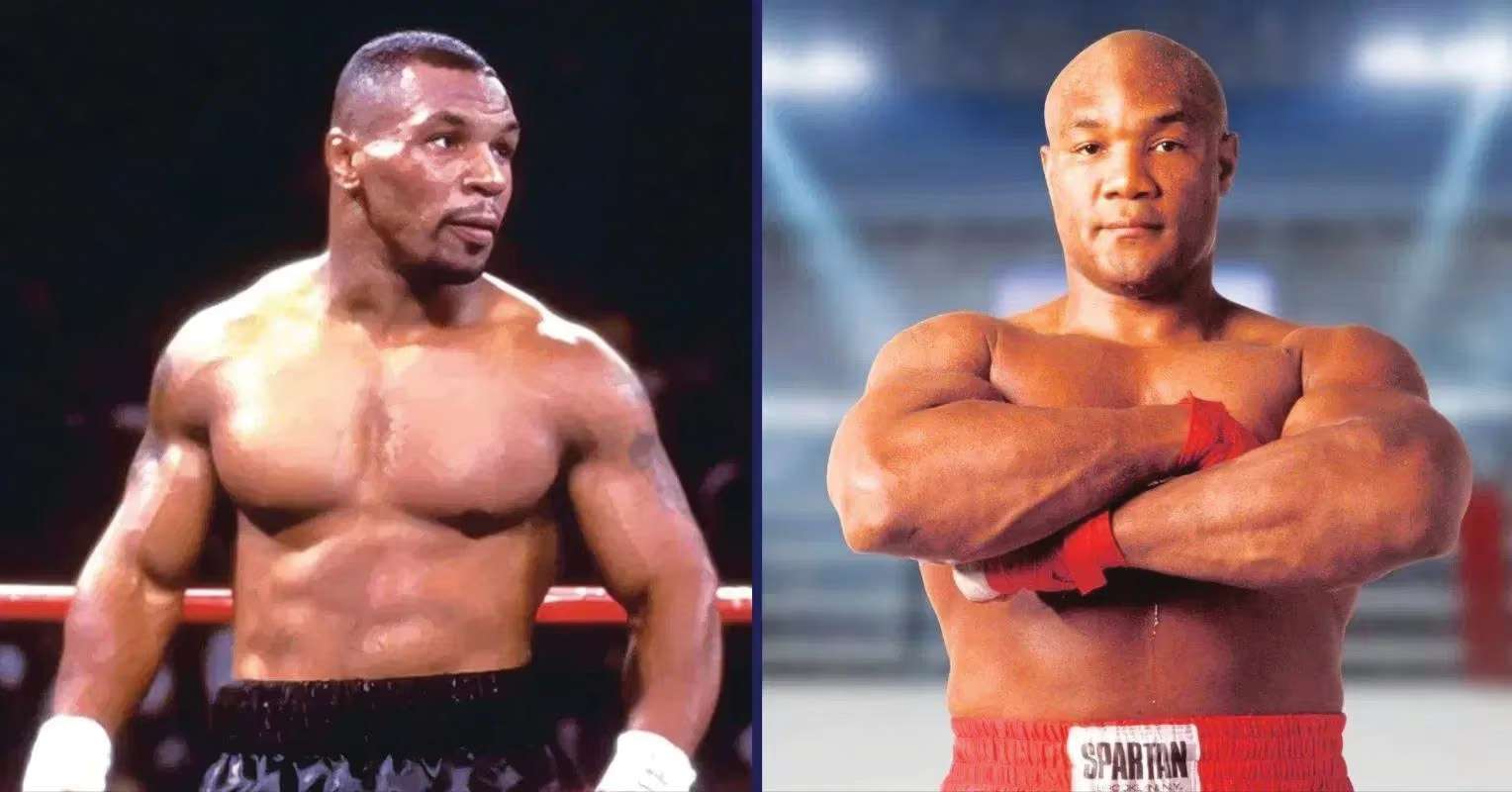 Mike Tyson and George Foreman