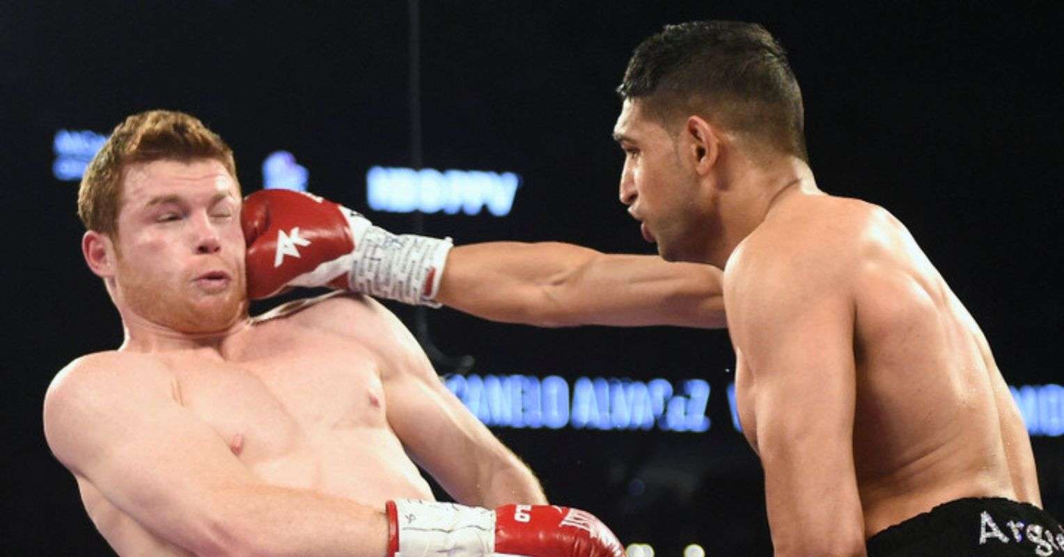 Canelo Alvarez and Amir Khan