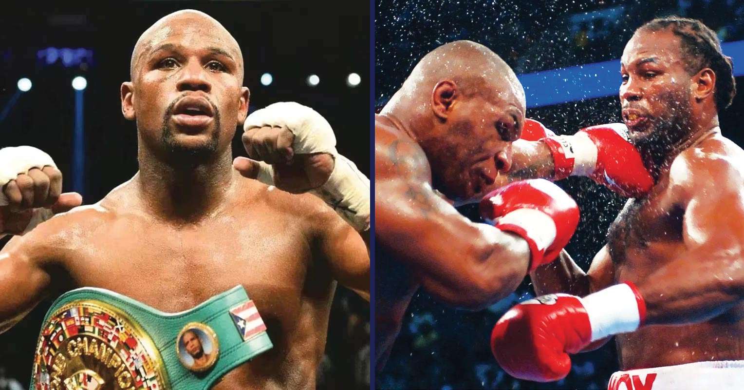 Lennox Lewis, Mike Tyson and Floyd Mayweather Jr