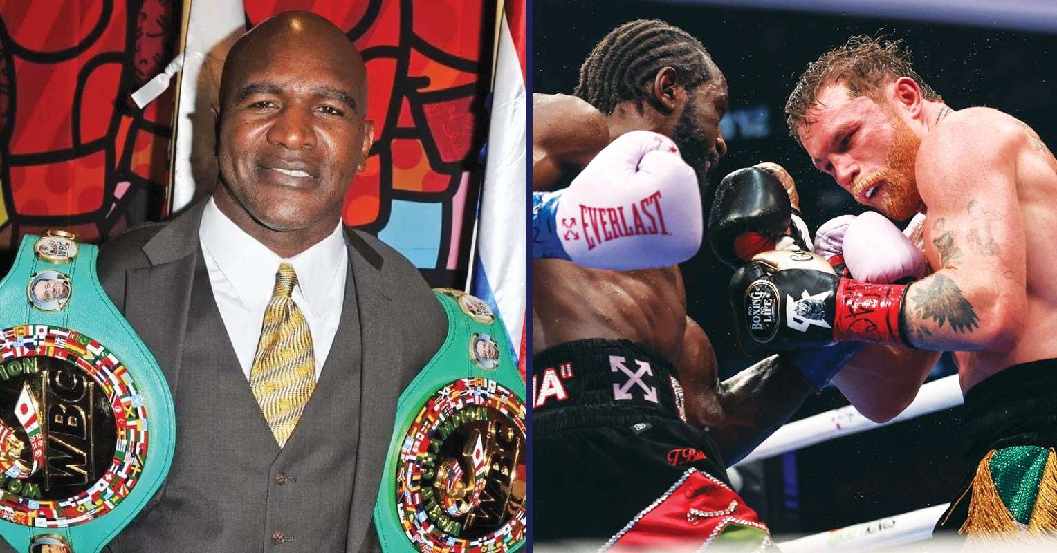 Evander Holyfield Didn’t Hesitate When Asked If Canelo Should Retire After Terence Crawford Loss