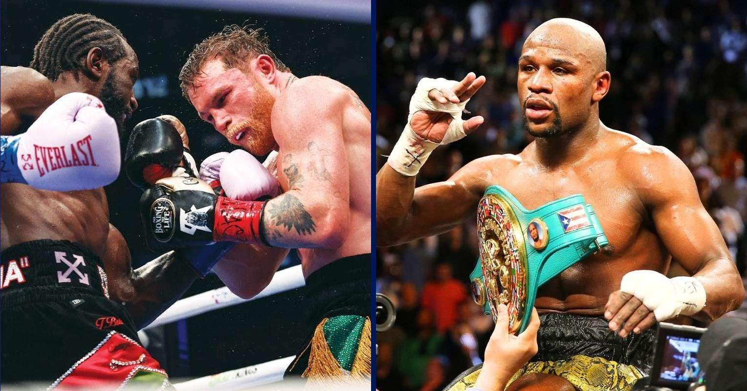 Terence Crawford, Canelo Alvarez and Floyd Mayweather