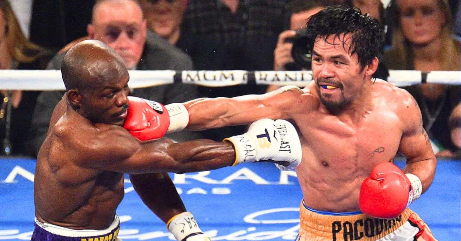 Manny Pacquiao and Tim Bradley