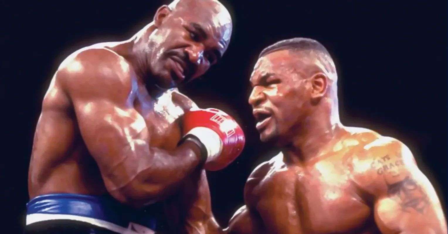 Evander Holyfield and Mike Tyson