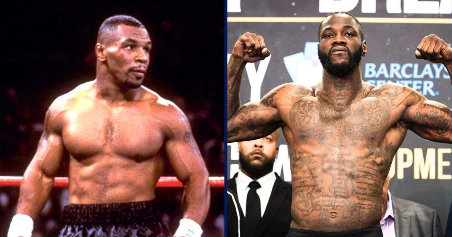 Mike Tyson and Deontay Wilder