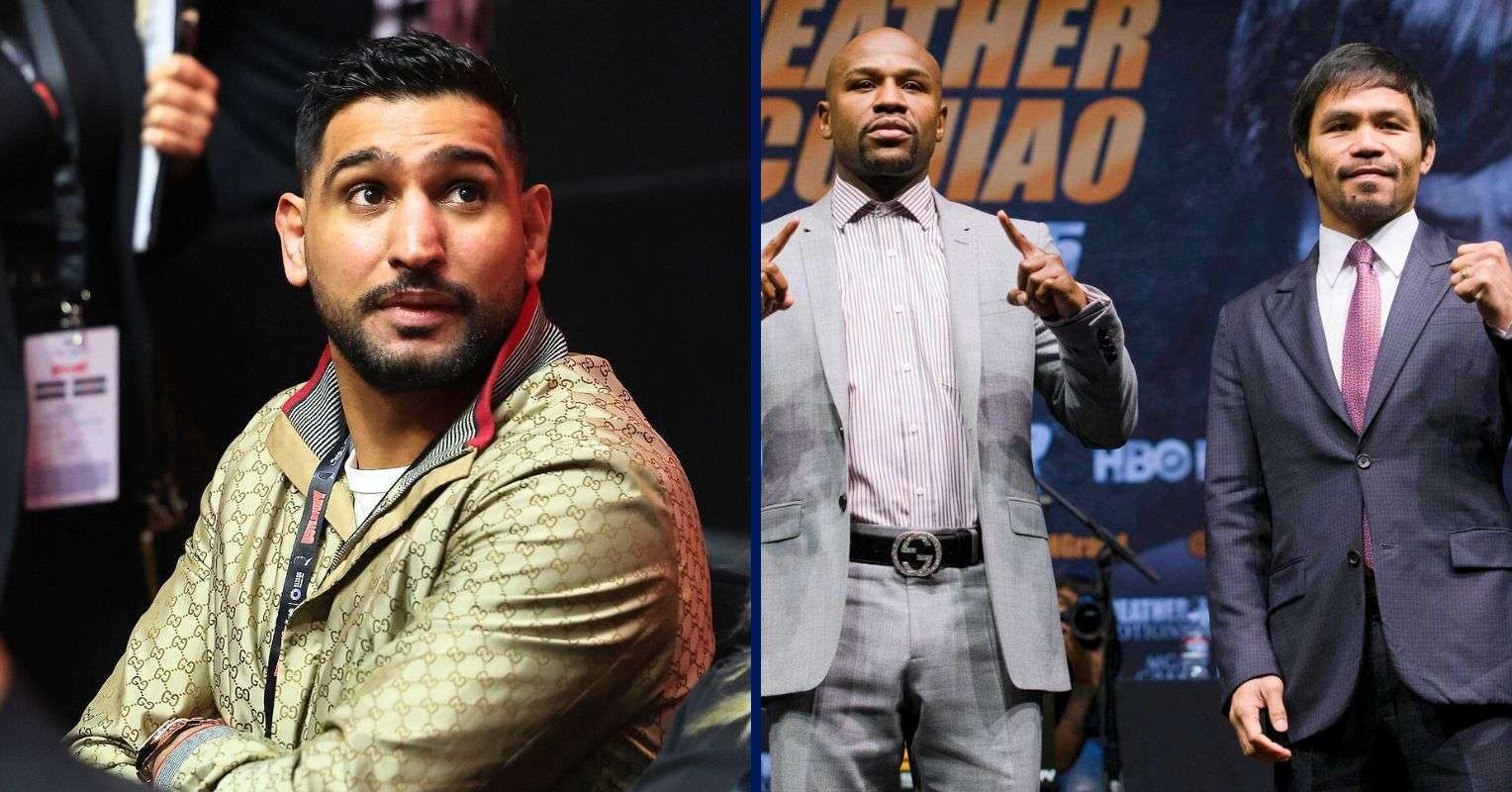 Amir Khan, Floyd Mayweather and Manny Pacquiao