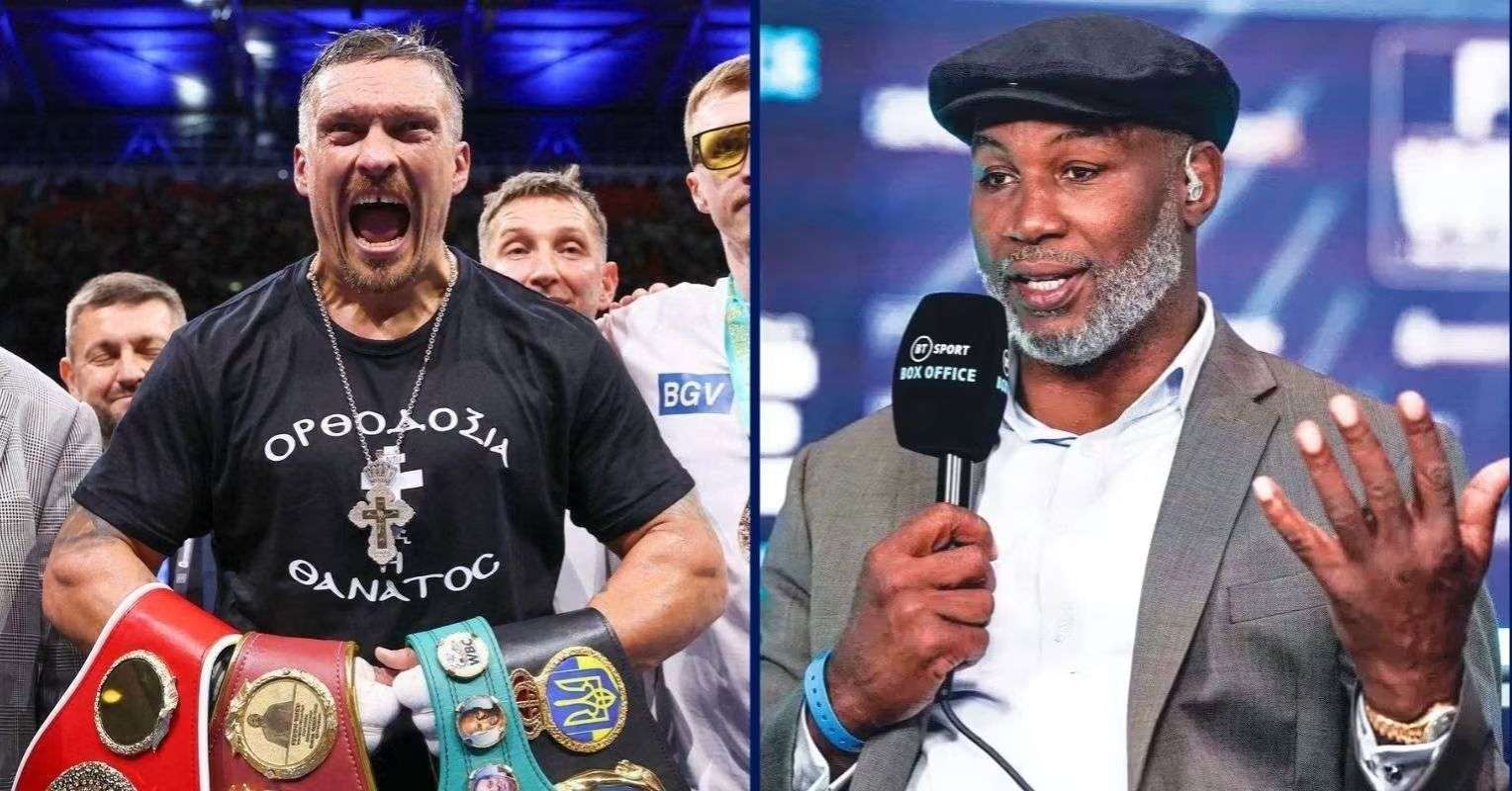 Oleksandr Usyk and Lennox Lewis