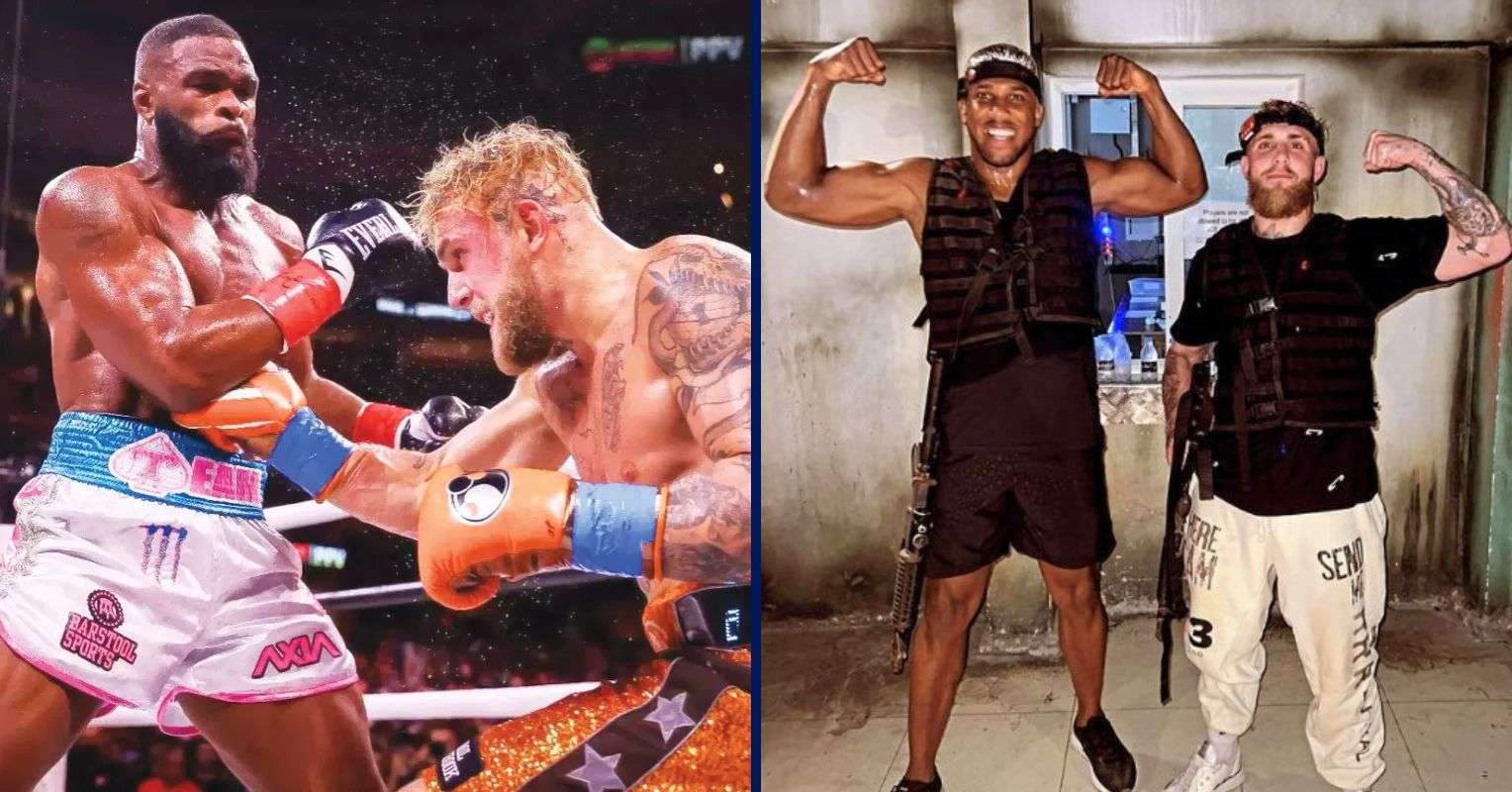 Tyron Woodley, Jake Paul and Anthony Joshua