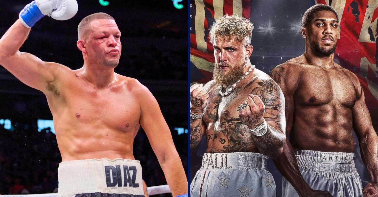 Nate Diaz, Jake Paul and Anthony Joshua