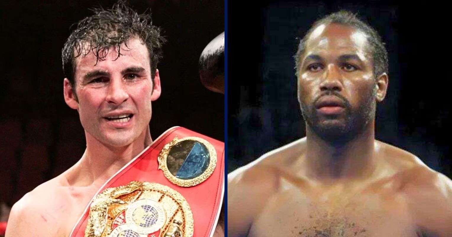 Joe Calzaghe and Lennox Lewis