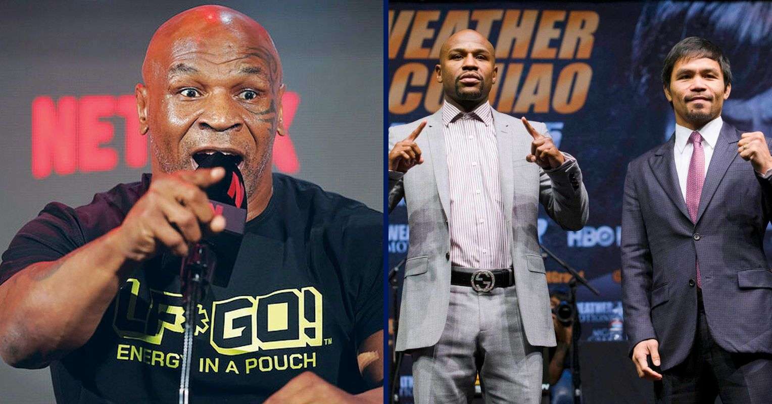 Mike Tyson, Floyd Mayweather and Manny Pacquiao