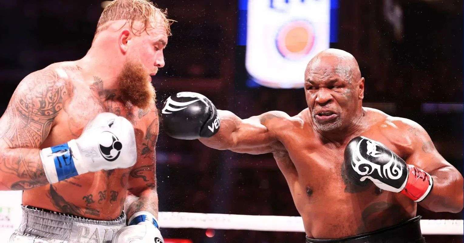 Mike Tyson and Jake Paul