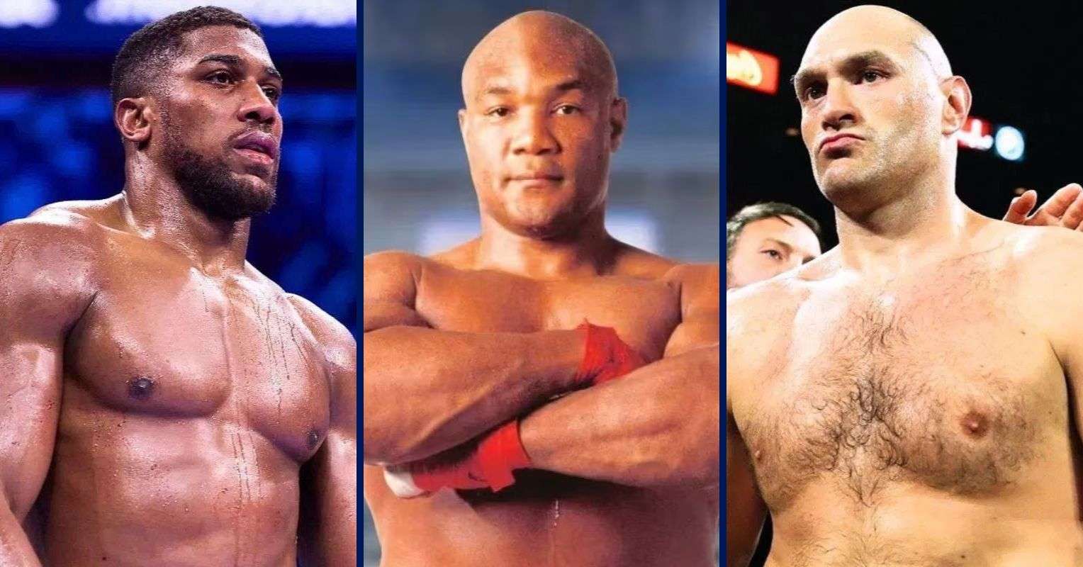 Anthony Joshua, George Foreman and Tyson Fury