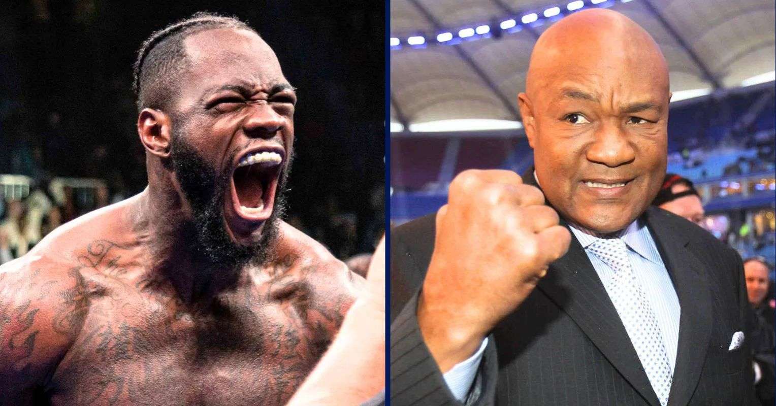 Deontay Wilder and George Foreman