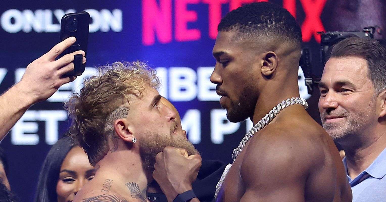 Jake Paul and Anthony Joshua face off
