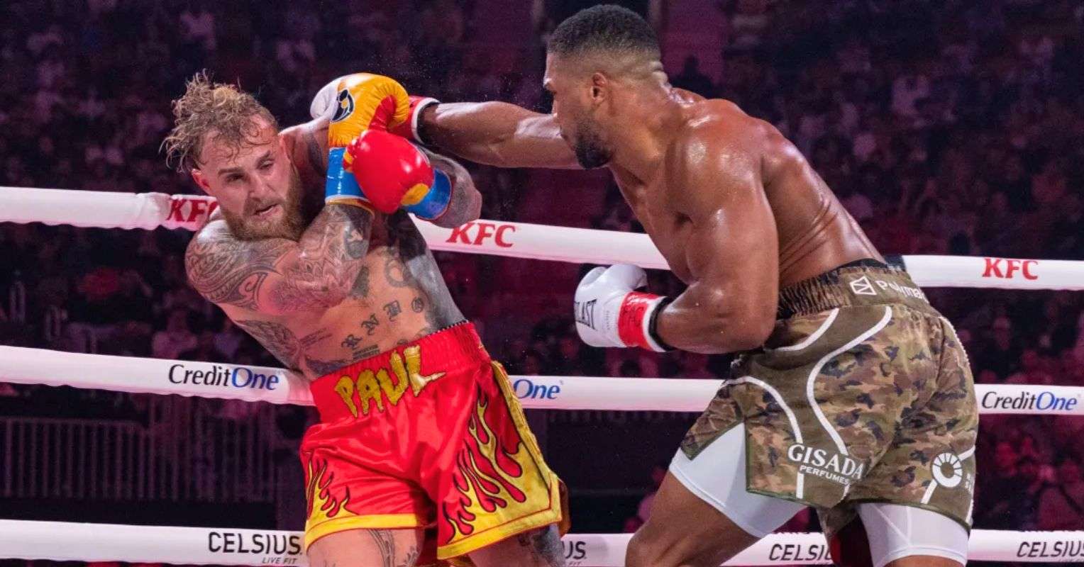 Anthony Joshua and Jake Paul