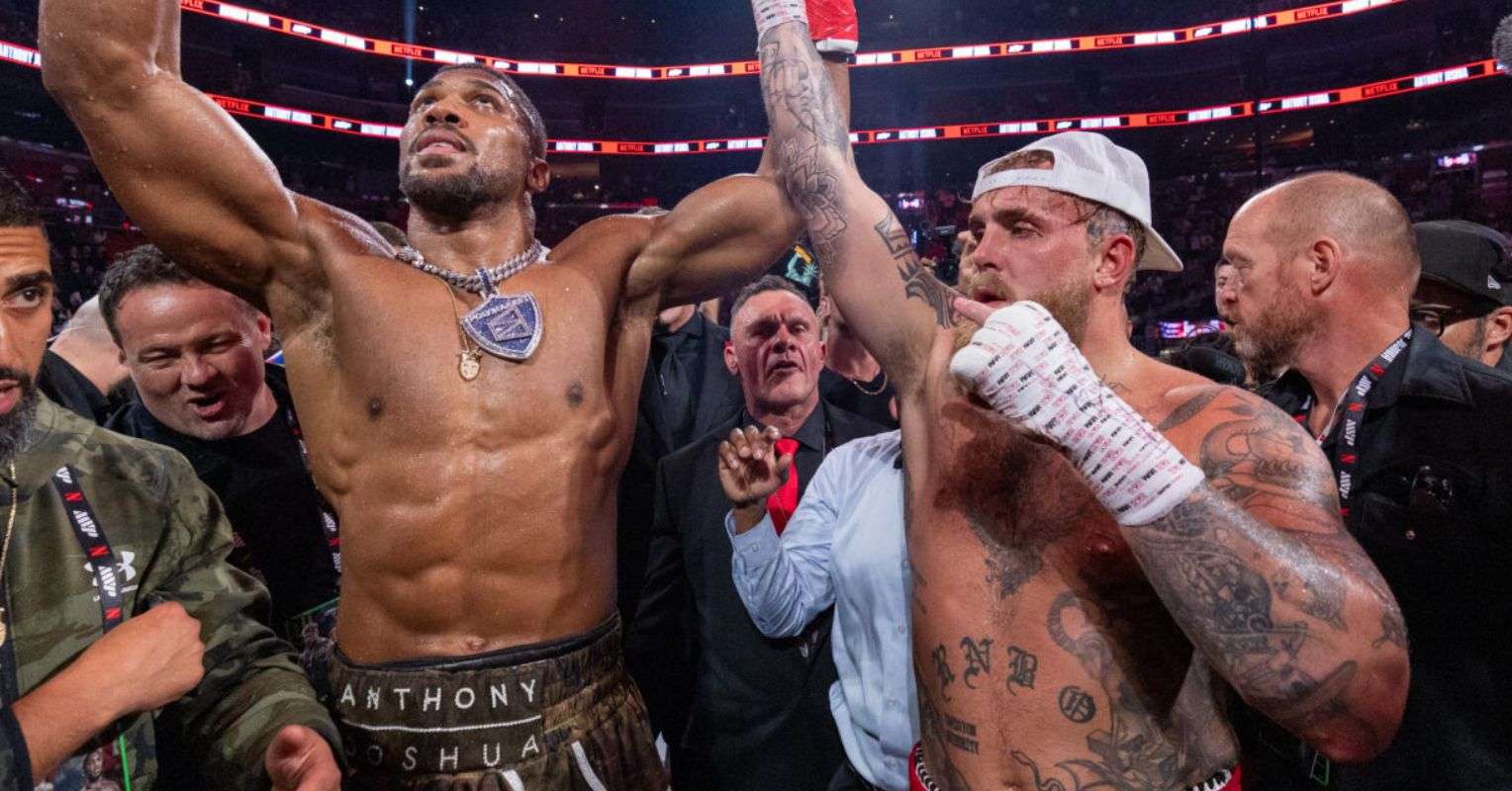 Anthony Joshua and Jake Paul