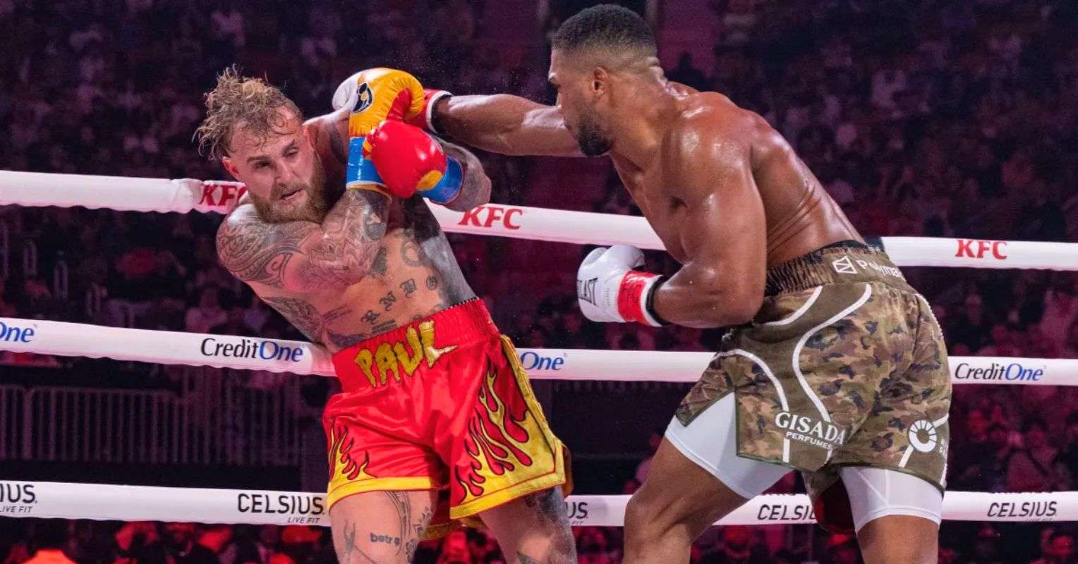 Anthony Joshua and Jake Paul