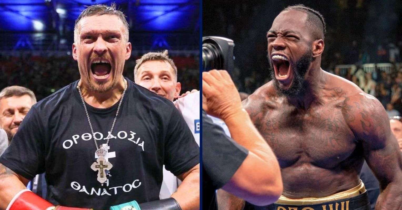 Oleksandr Usyk and Deontay Wilder