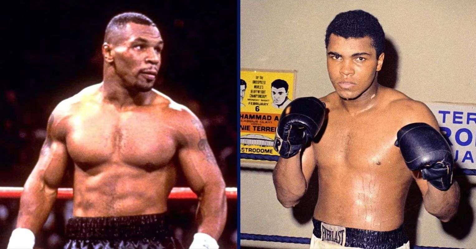 Mike Tyson and Muhammad Ali