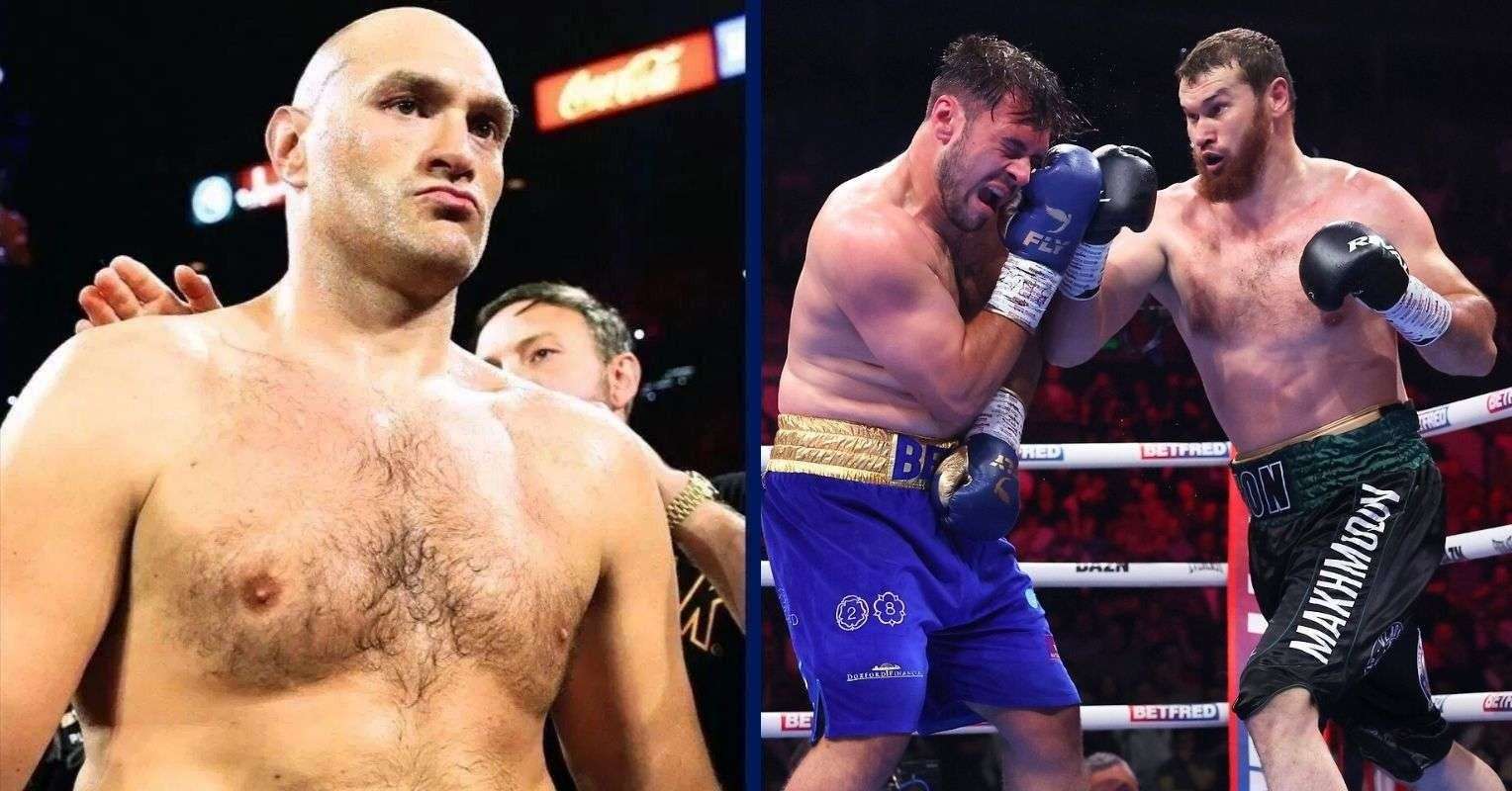 Tyson Fury, Arslanbek Makhmudov and Dave Allen