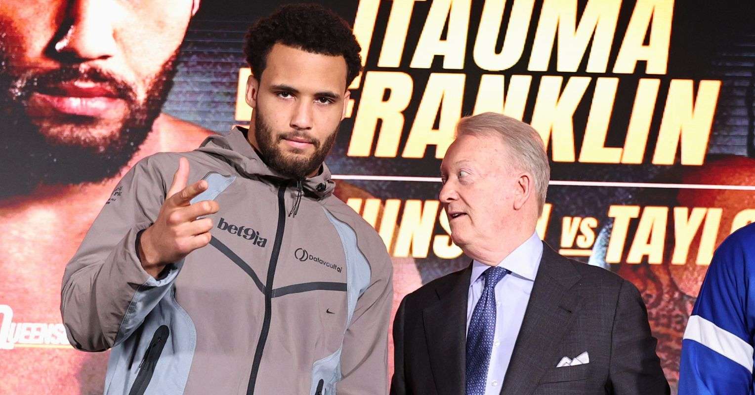 Moses Itauma and Frank Warren