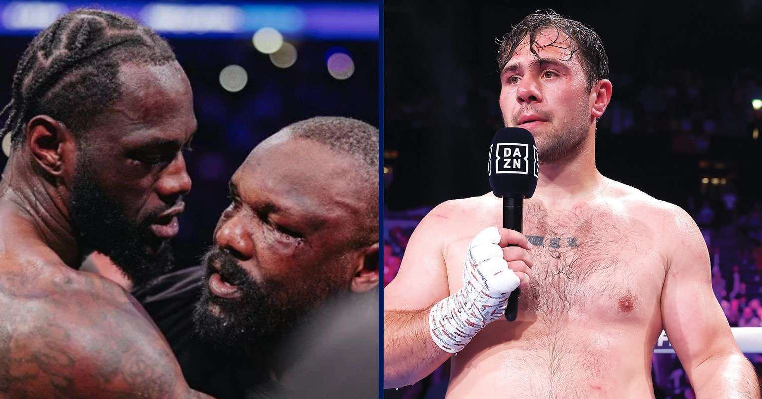 Dave Allen, Deontay Wilder and Derek Chisora