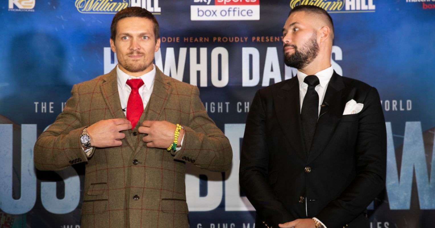 Oleksandr Usyk and Tony Bellew