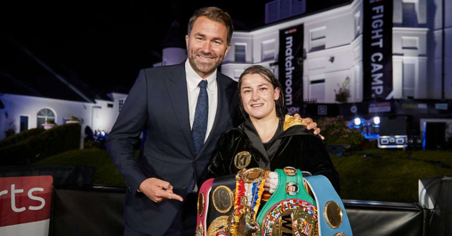 Eddie Hearn and Katie Taylor