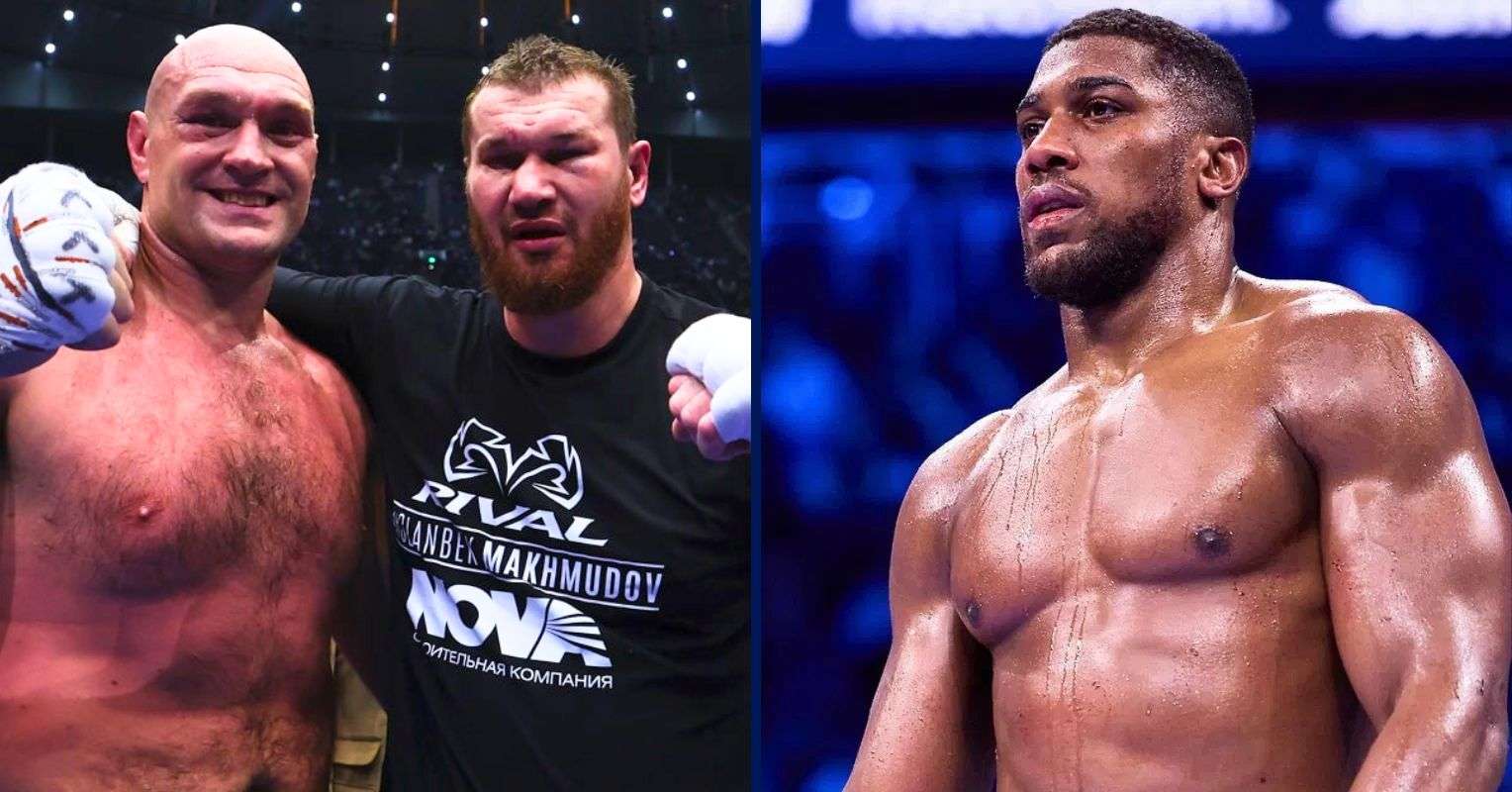 Tyson Fury, Arslanbek Makhmudov and Anthony Joshua
