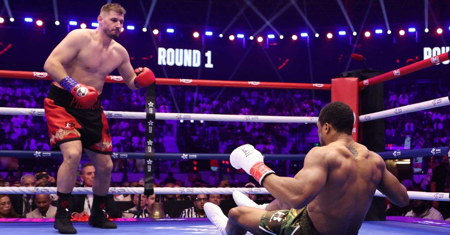 Kristian Prenga and Anthony Joshua
