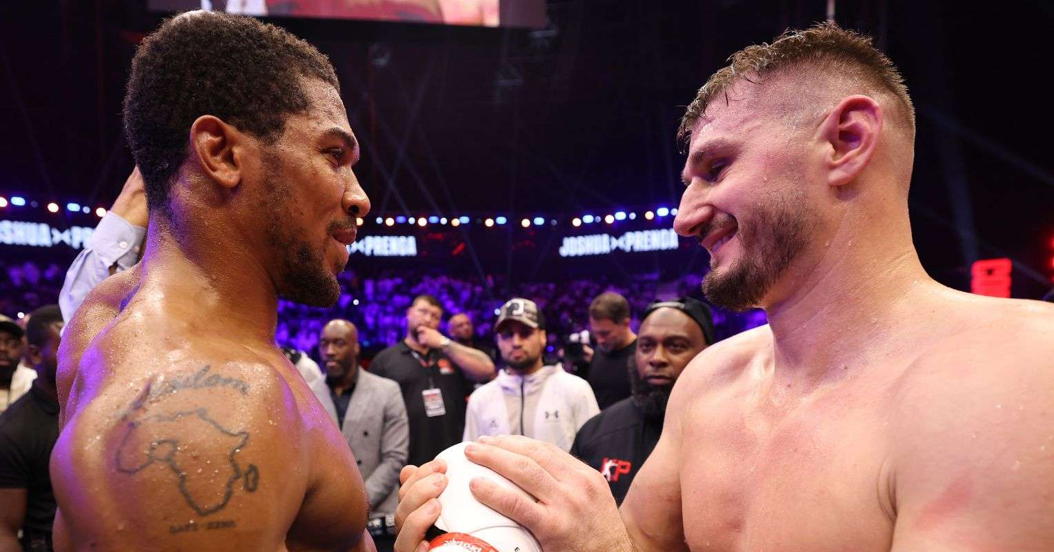 Kristian Prenga and Anthony Joshua
