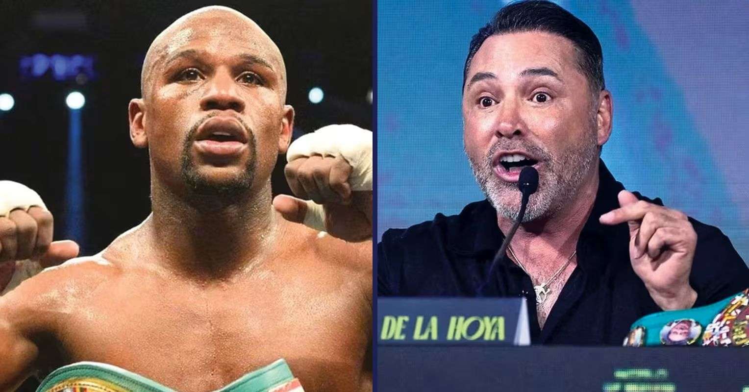 Floyd Mayweather and Oscar De La Hoya