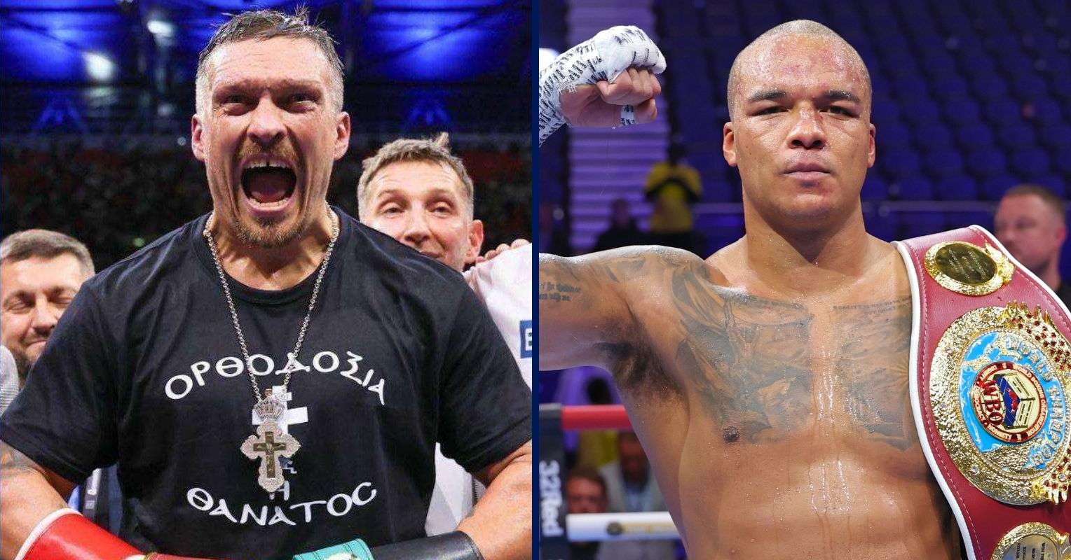 Oleksandr Usyk and Fabio Wardley